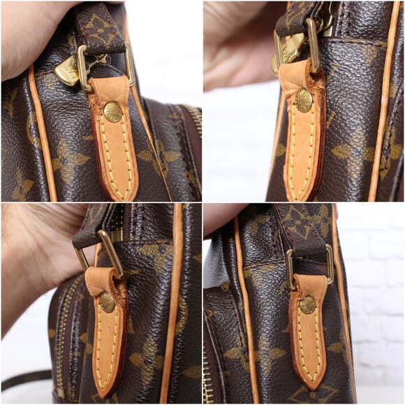 Louis Vuitton Amazon Crossbody Monogram Shoulder Bag Leather Small Purse A4067 - Picture 6 of 12